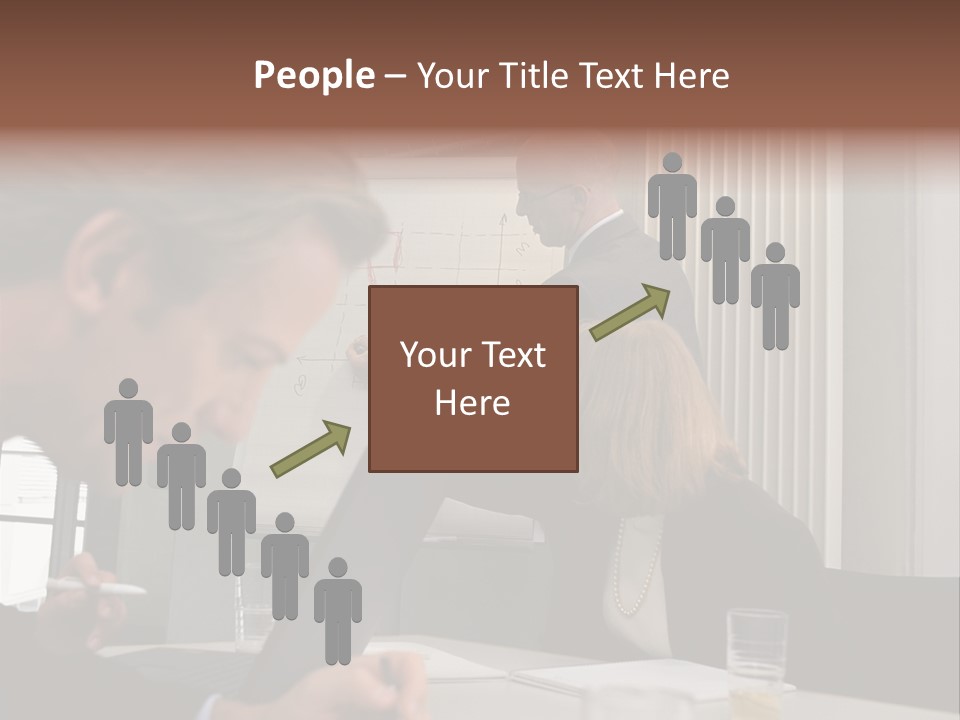 Business People In A Presentation PowerPoint Template