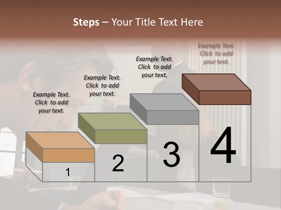Business People In A Presentation PowerPoint Template