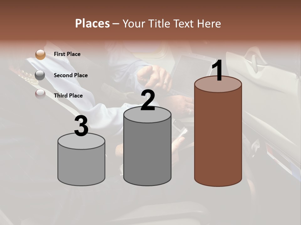 Business People In A Presentation PowerPoint Template