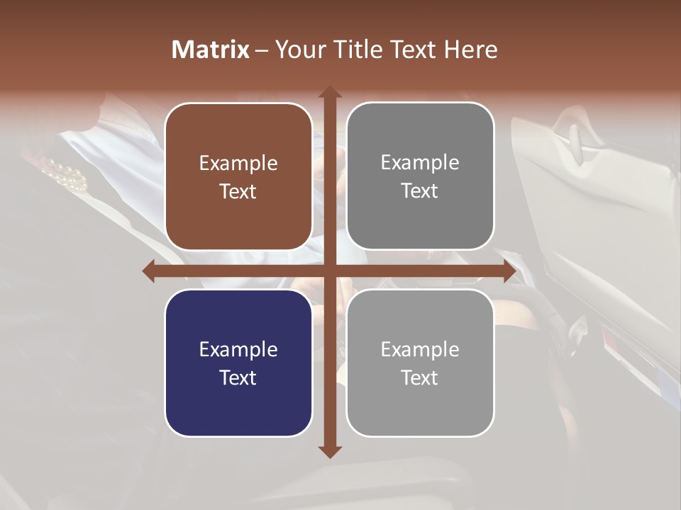 Business People In A Presentation PowerPoint Template