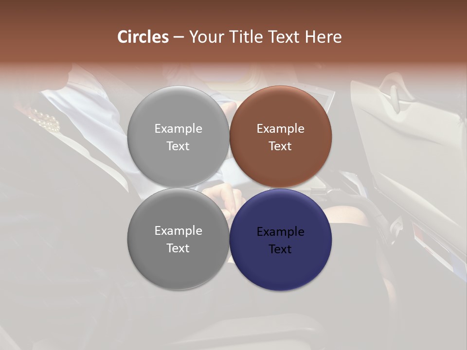 Business People In A Presentation PowerPoint Template