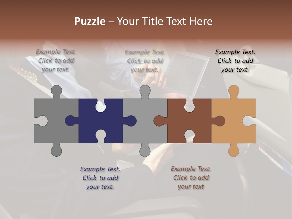 Business People In A Presentation PowerPoint Template