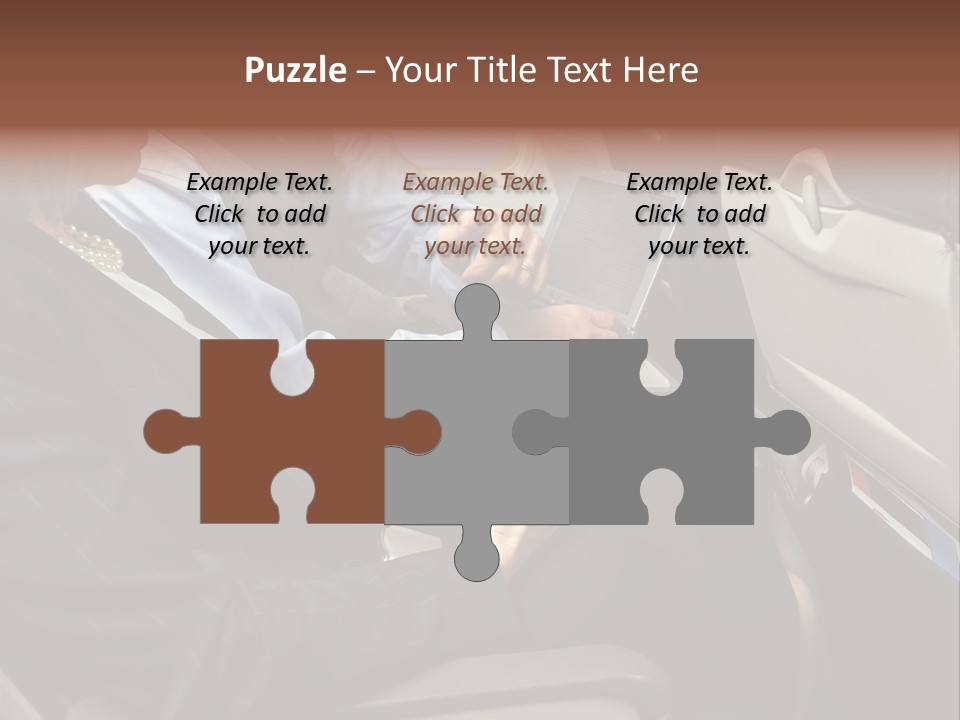 Business People In A Presentation PowerPoint Template