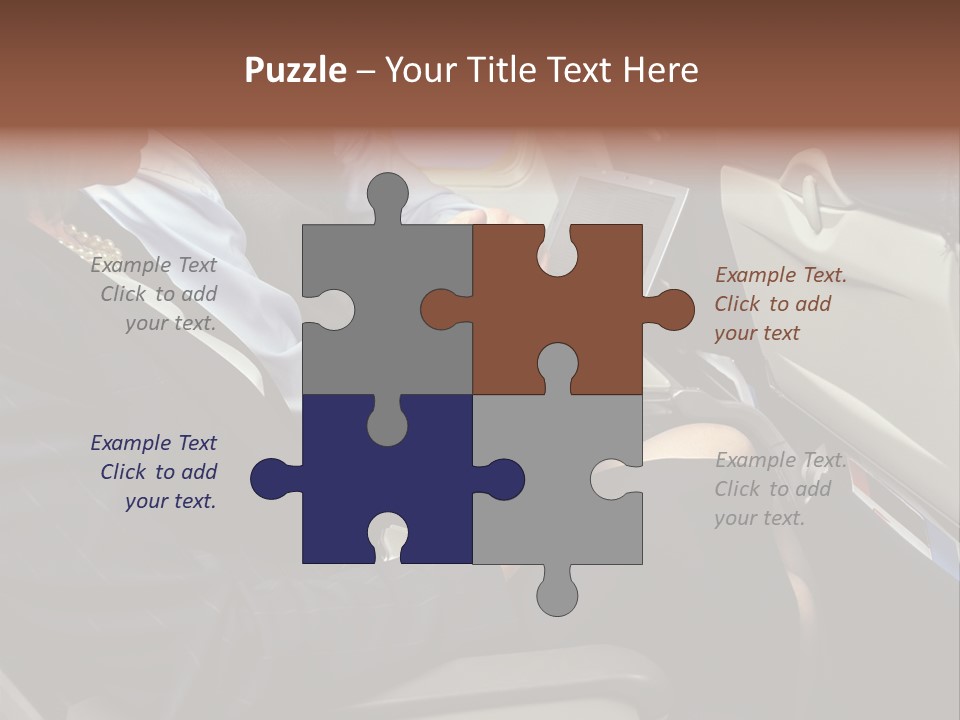 Business People In A Presentation PowerPoint Template