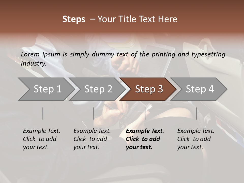 Business People In A Presentation PowerPoint Template