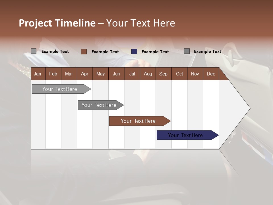 Business People In A Presentation PowerPoint Template