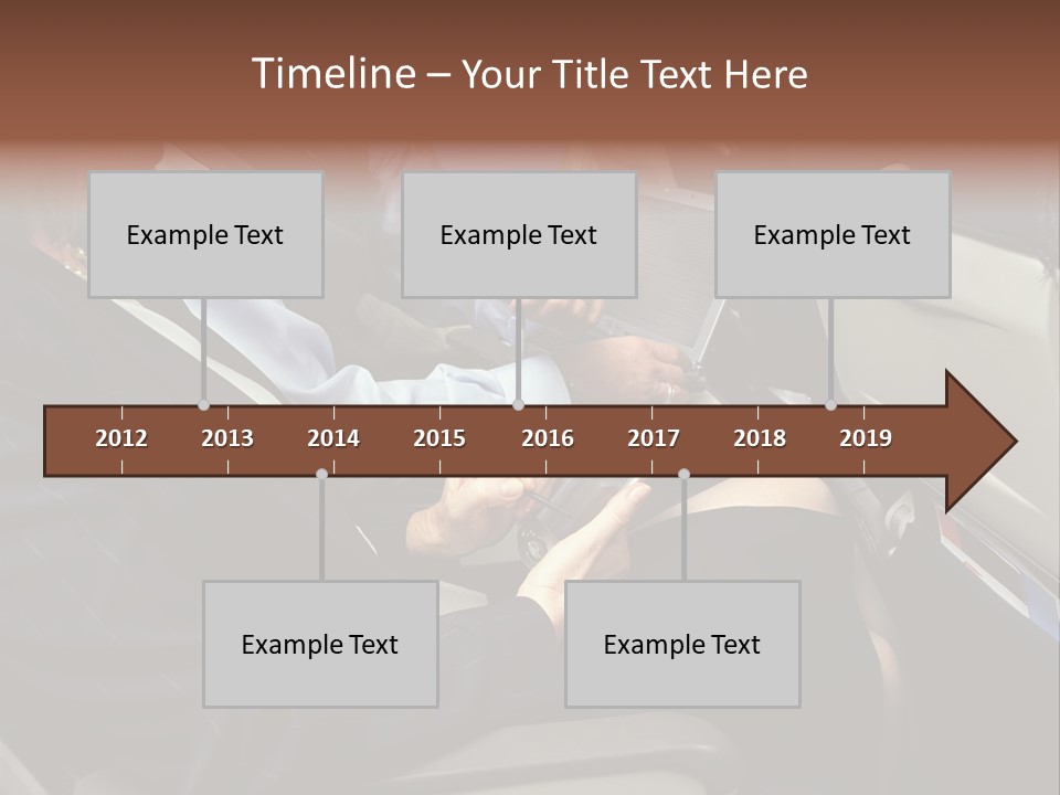 Business People In A Presentation PowerPoint Template