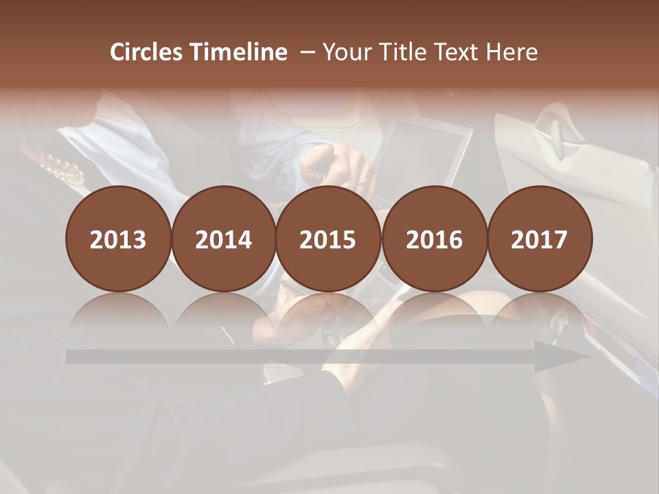 Business People In A Presentation PowerPoint Template