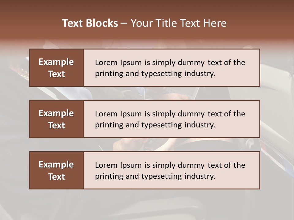 Business People In A Presentation PowerPoint Template