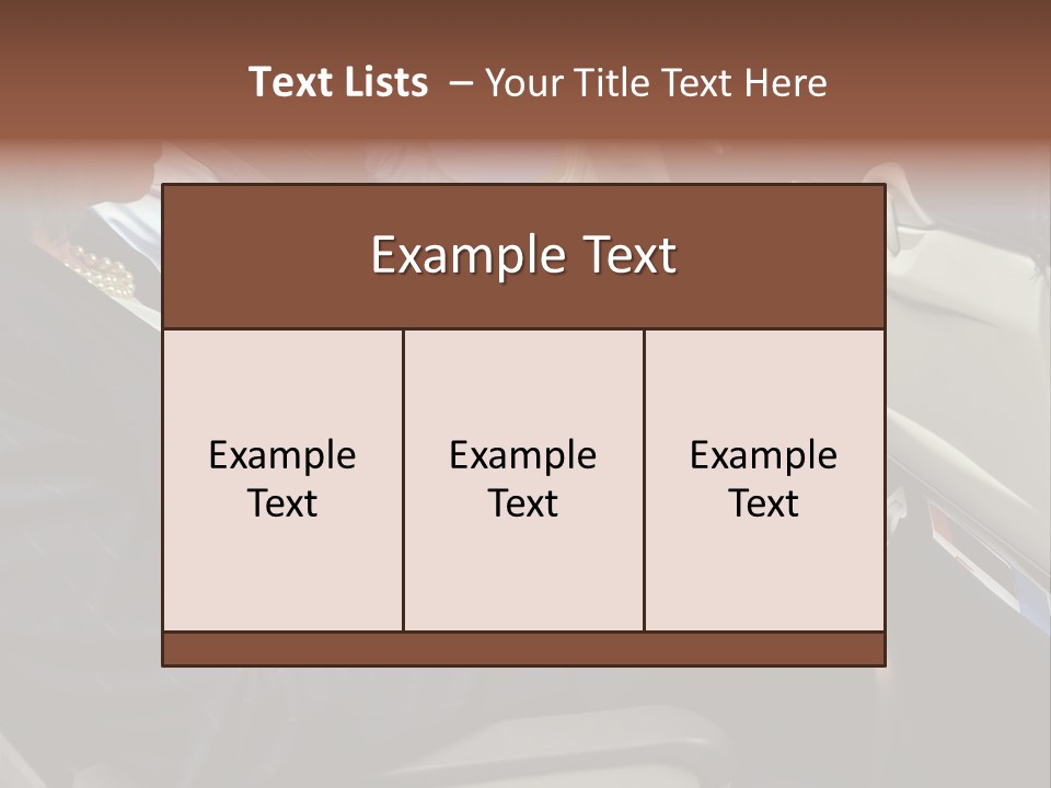 Business People In A Presentation PowerPoint Template