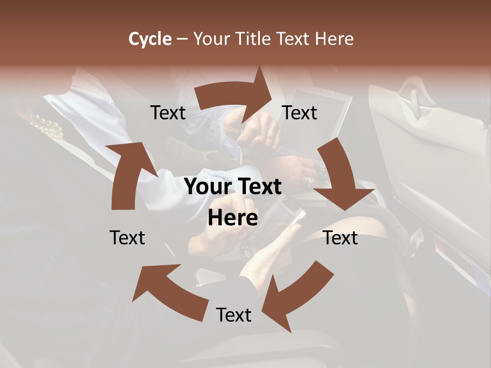 Business People In A Presentation PowerPoint Template