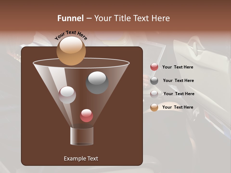 Business People In A Presentation PowerPoint Template