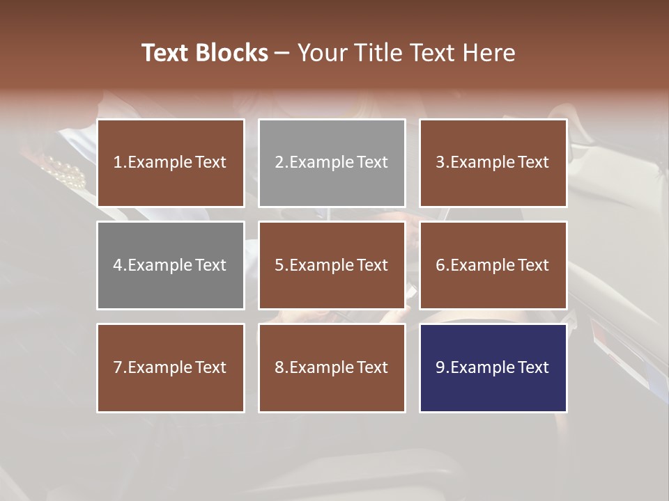 Business People In A Presentation PowerPoint Template