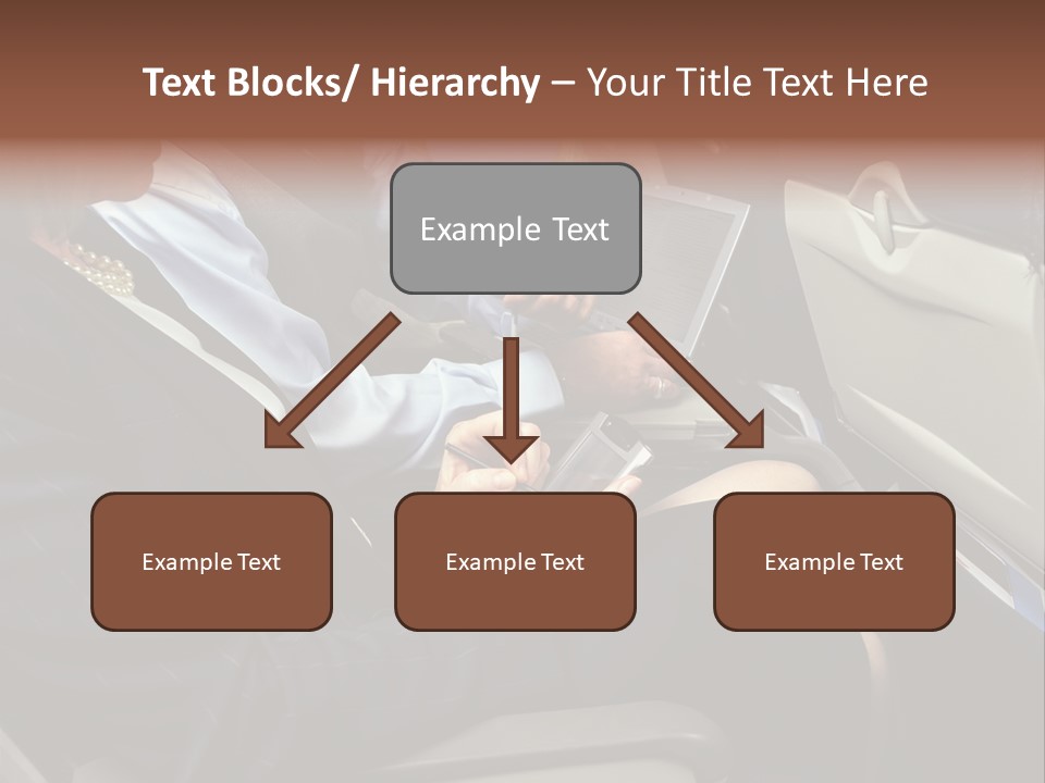 Business People In A Presentation PowerPoint Template