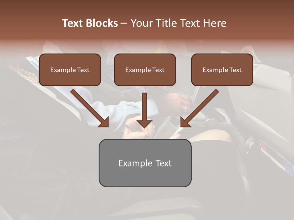 Business People In A Presentation PowerPoint Template