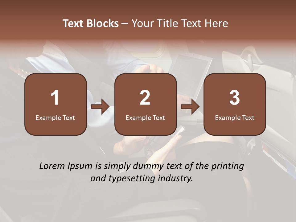 Business People In A Presentation PowerPoint Template