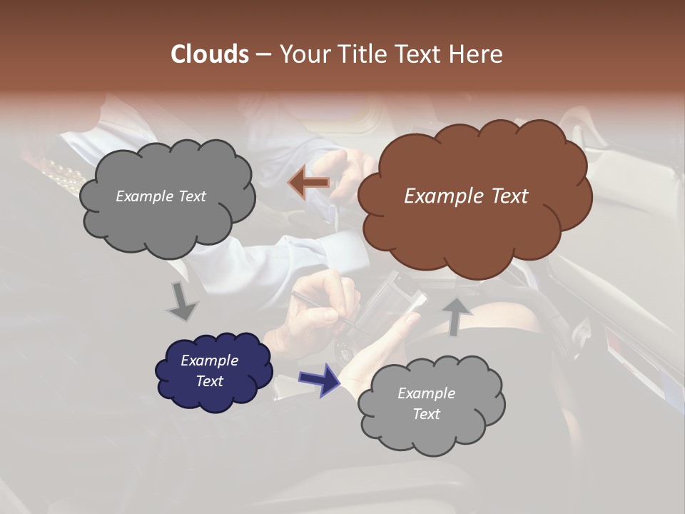 Business People In A Presentation PowerPoint Template