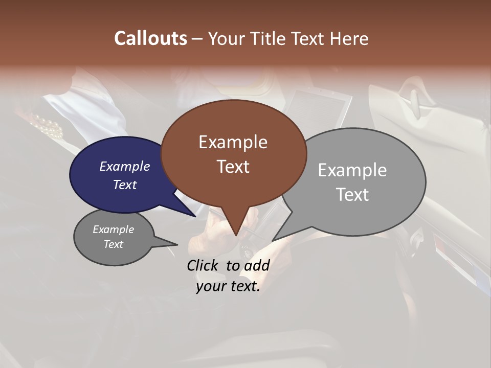 Business People In A Presentation PowerPoint Template