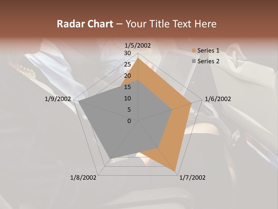 Business People In A Presentation PowerPoint Template