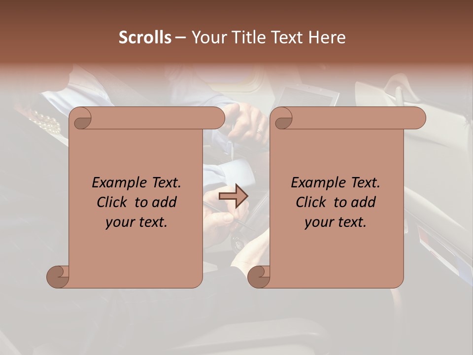 Business People In A Presentation PowerPoint Template