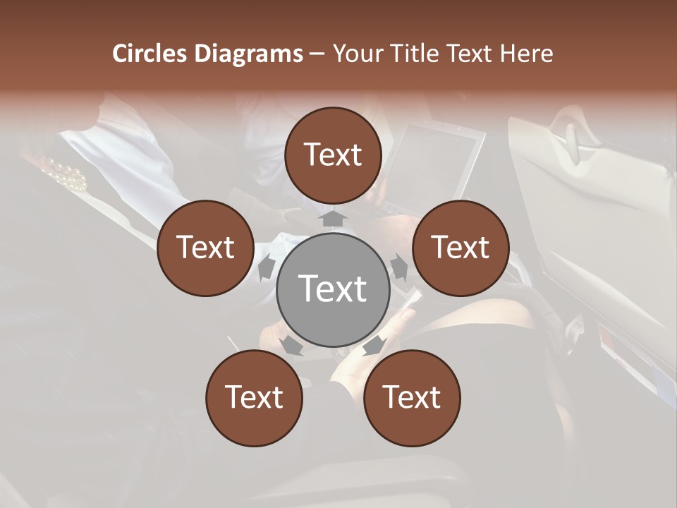 Business People In A Presentation PowerPoint Template