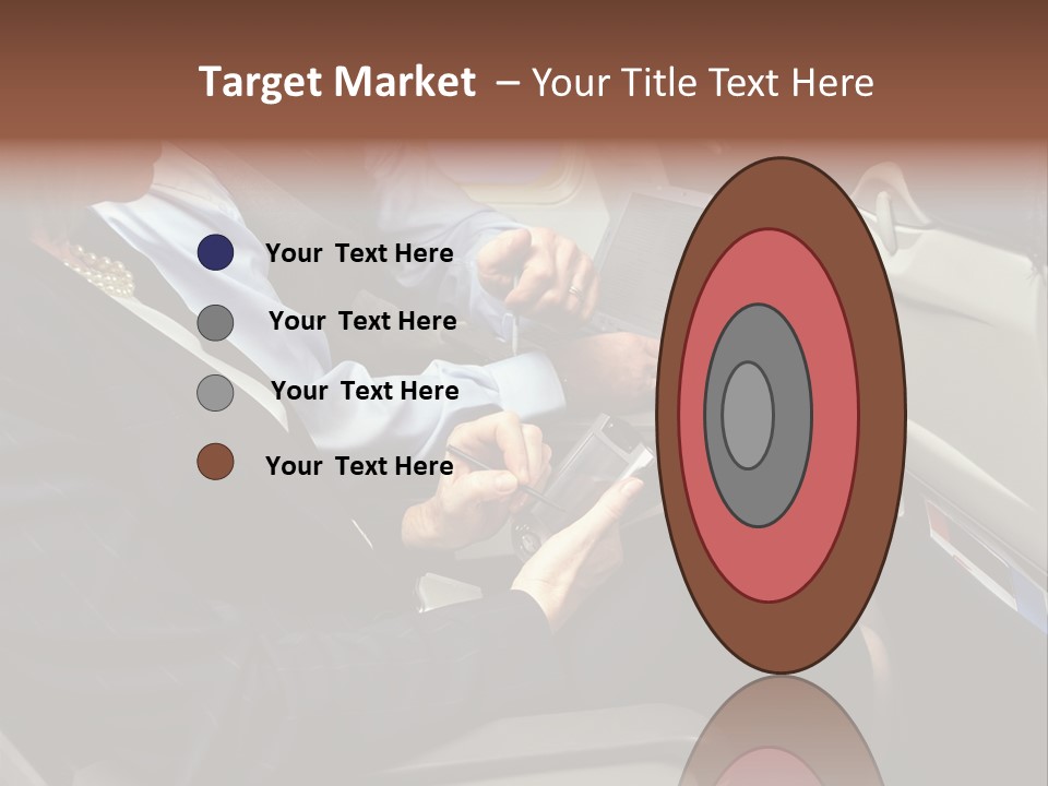 Business People In A Presentation PowerPoint Template