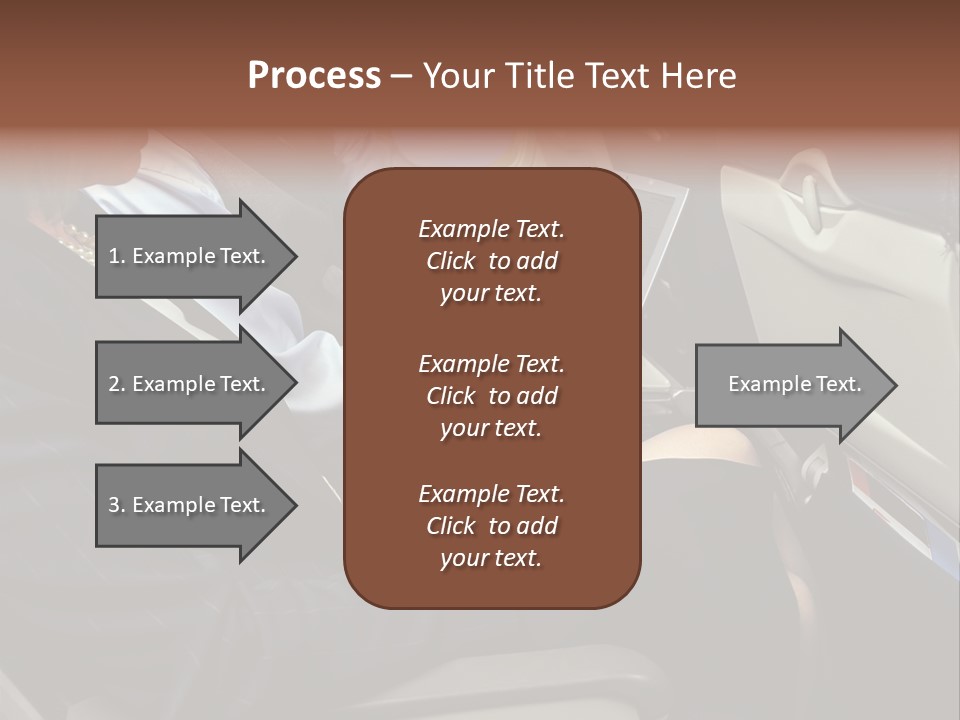 Business People In A Presentation PowerPoint Template