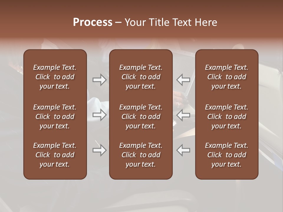 Business People In A Presentation PowerPoint Template