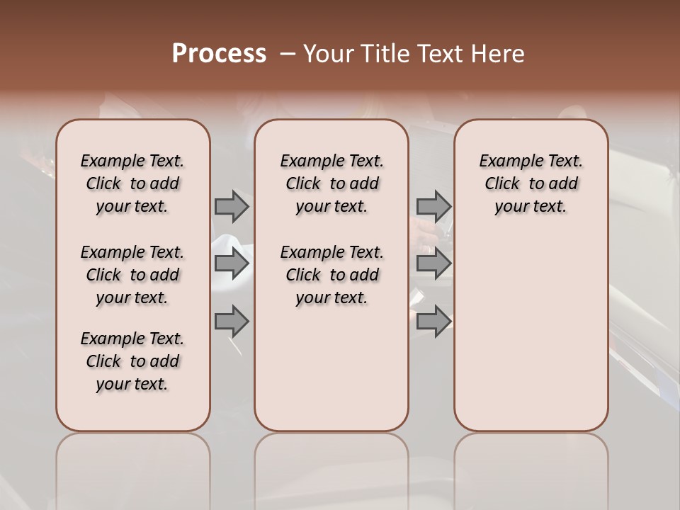 Business People In A Presentation PowerPoint Template
