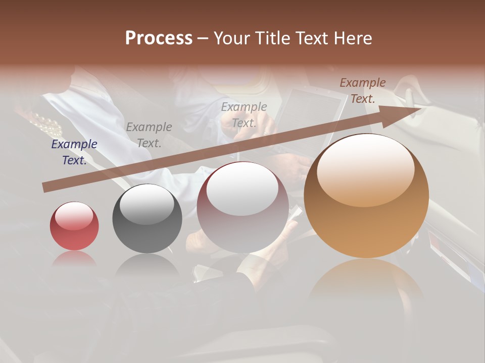 Business People In A Presentation PowerPoint Template