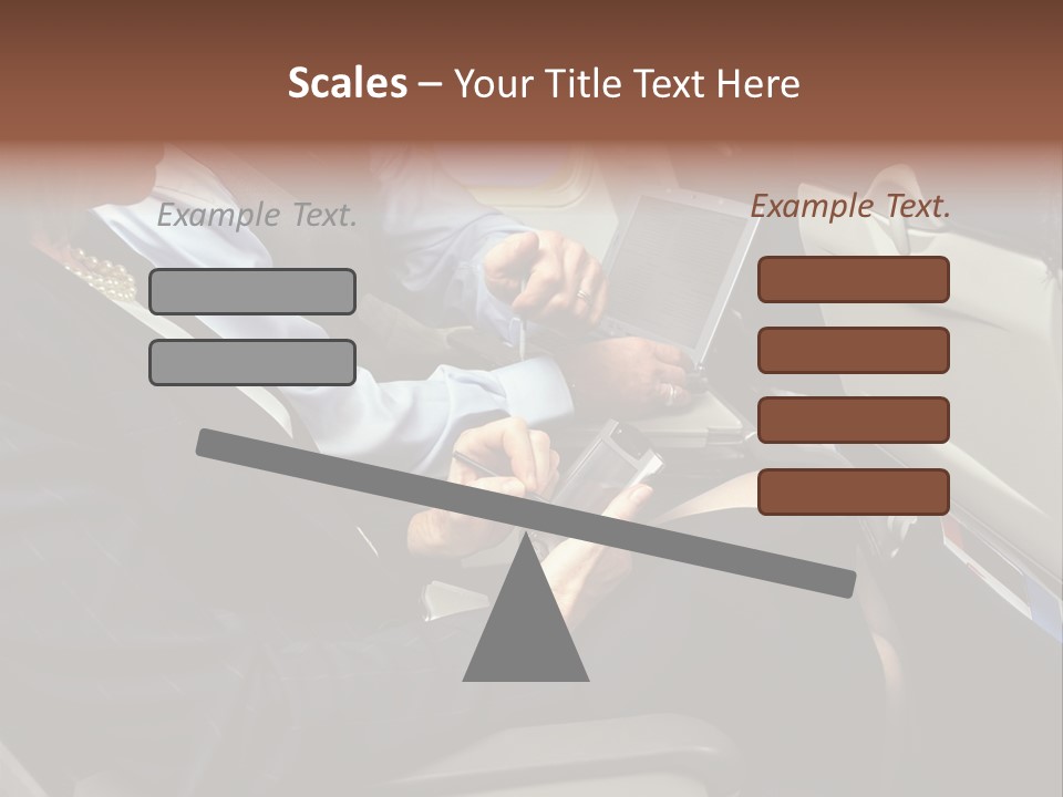 Business People In A Presentation PowerPoint Template