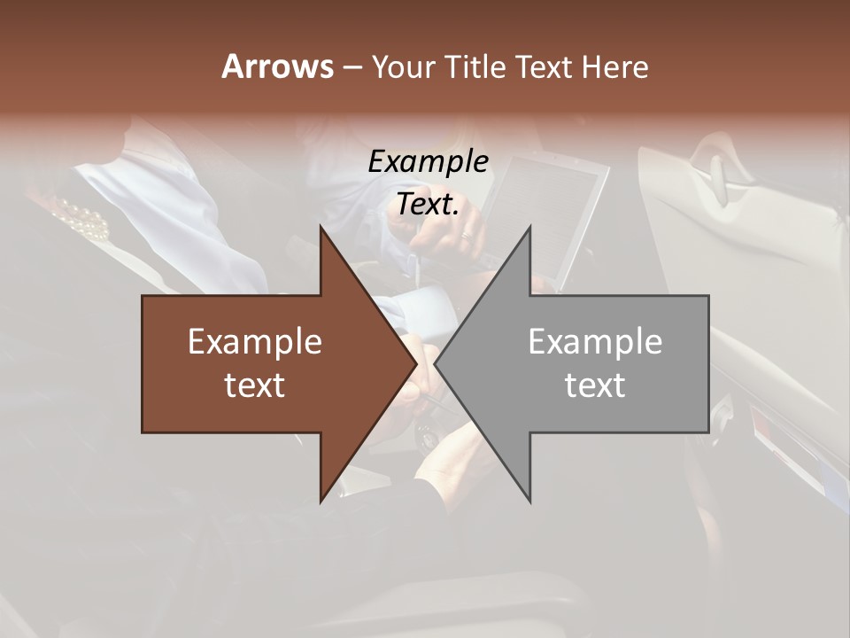 Business People In A Presentation PowerPoint Template