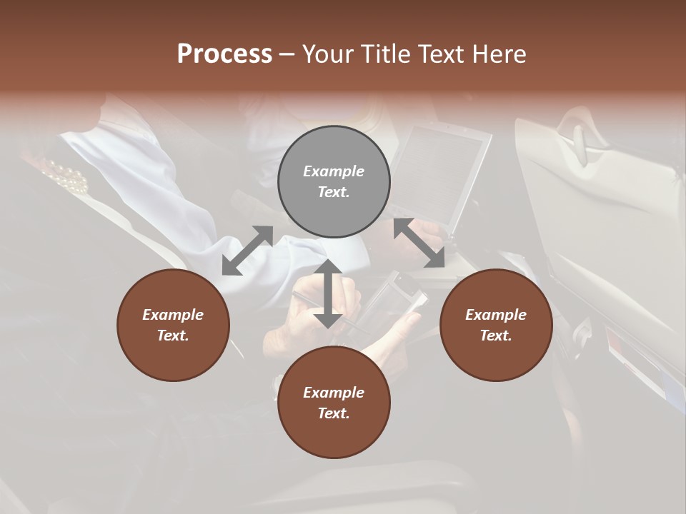 Business People In A Presentation PowerPoint Template