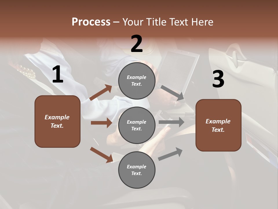 Business People In A Presentation PowerPoint Template