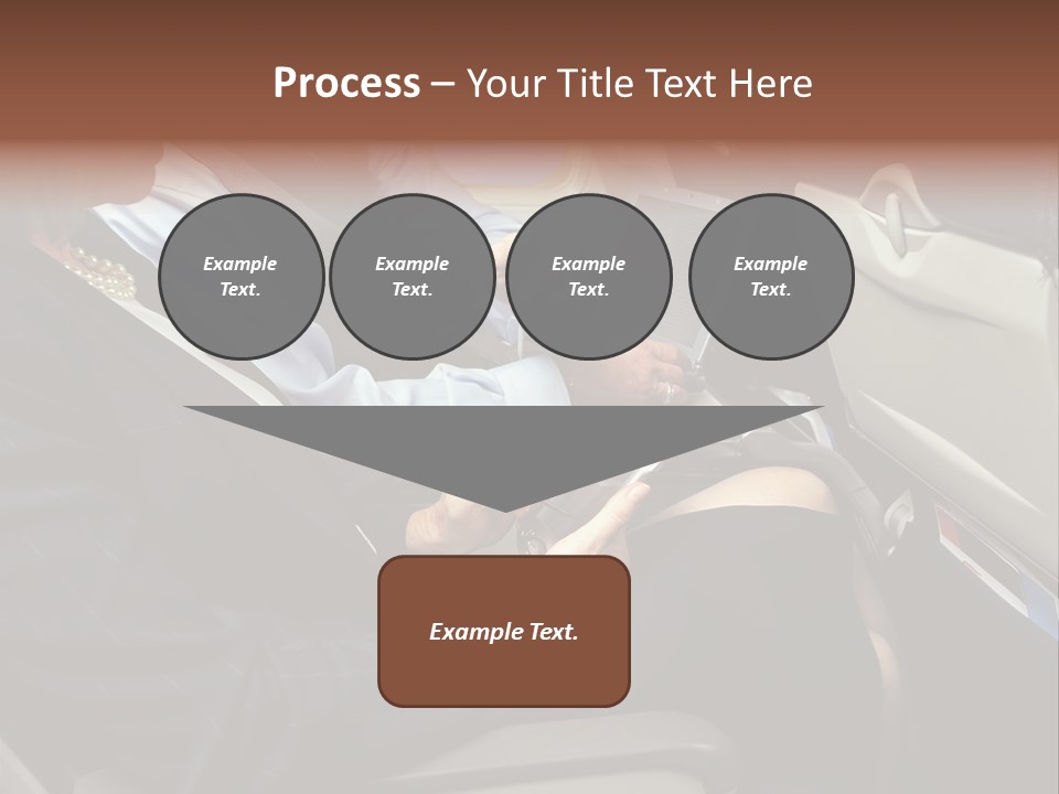 Business People In A Presentation PowerPoint Template