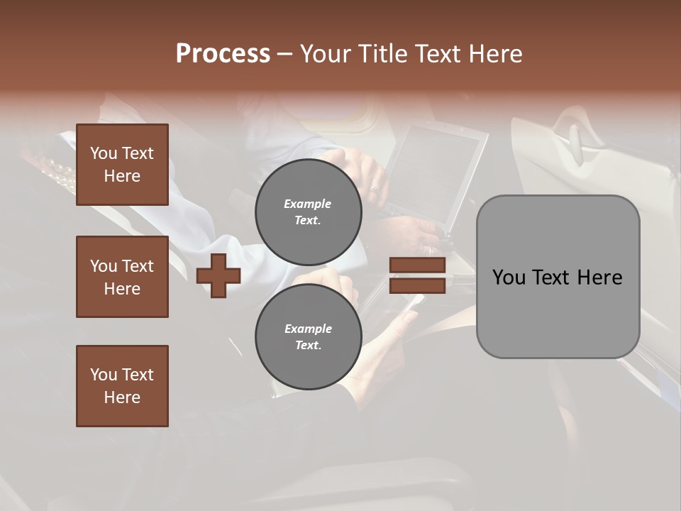Business People In A Presentation PowerPoint Template