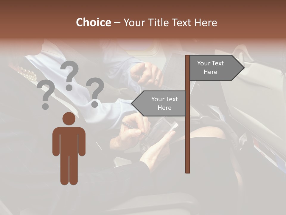 Business People In A Presentation PowerPoint Template