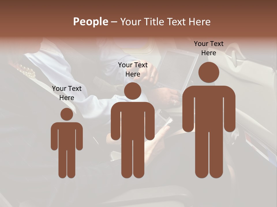 Business People In A Presentation PowerPoint Template