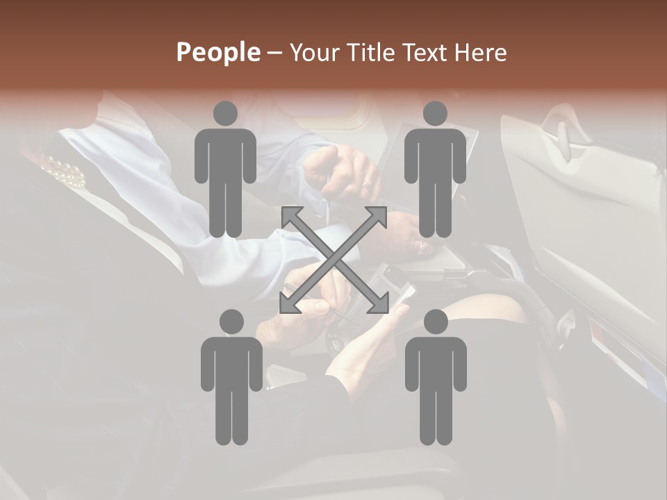 Business People In A Presentation PowerPoint Template