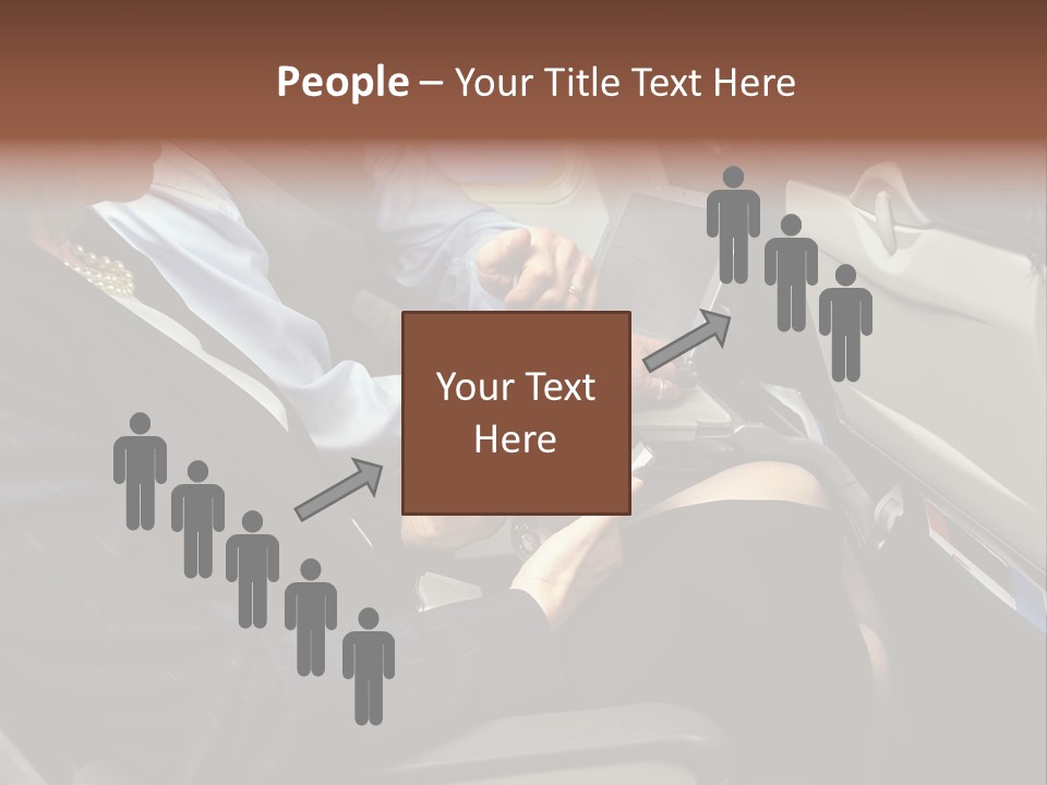 Business People In A Presentation PowerPoint Template