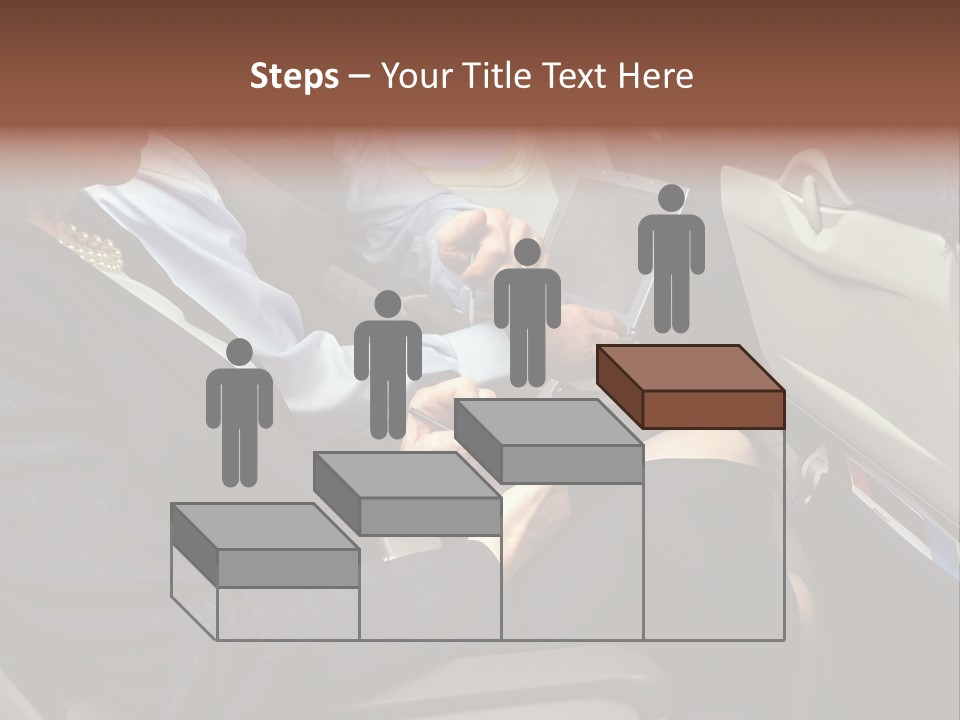 Business People In A Presentation PowerPoint Template