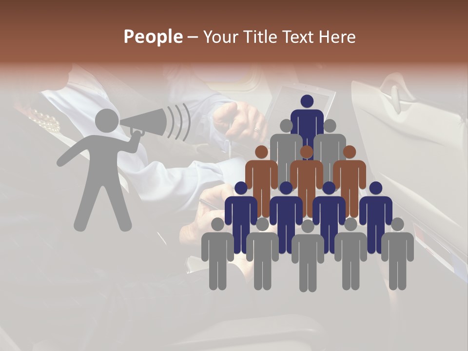 Business People In A Presentation PowerPoint Template