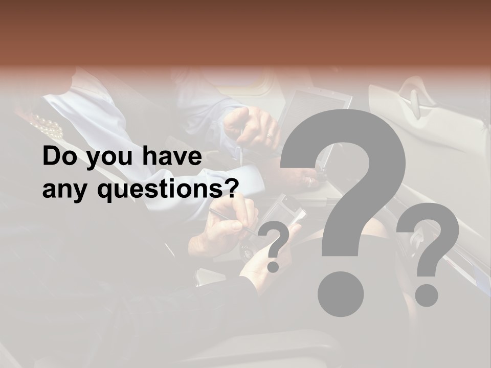 Business People In A Presentation PowerPoint Template