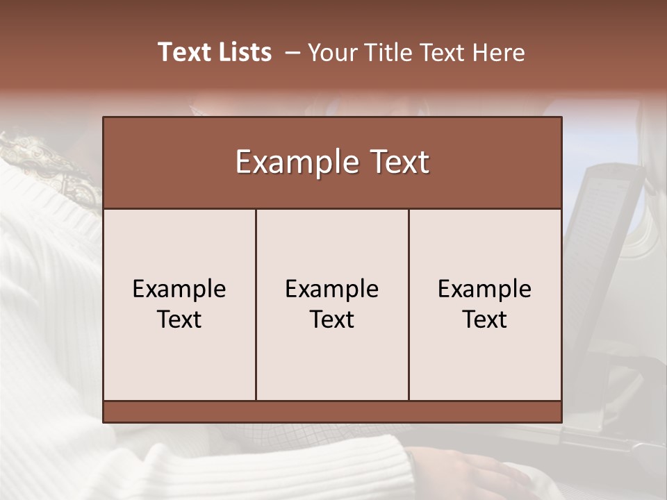 Twopeople Mural Woman PowerPoint Template
