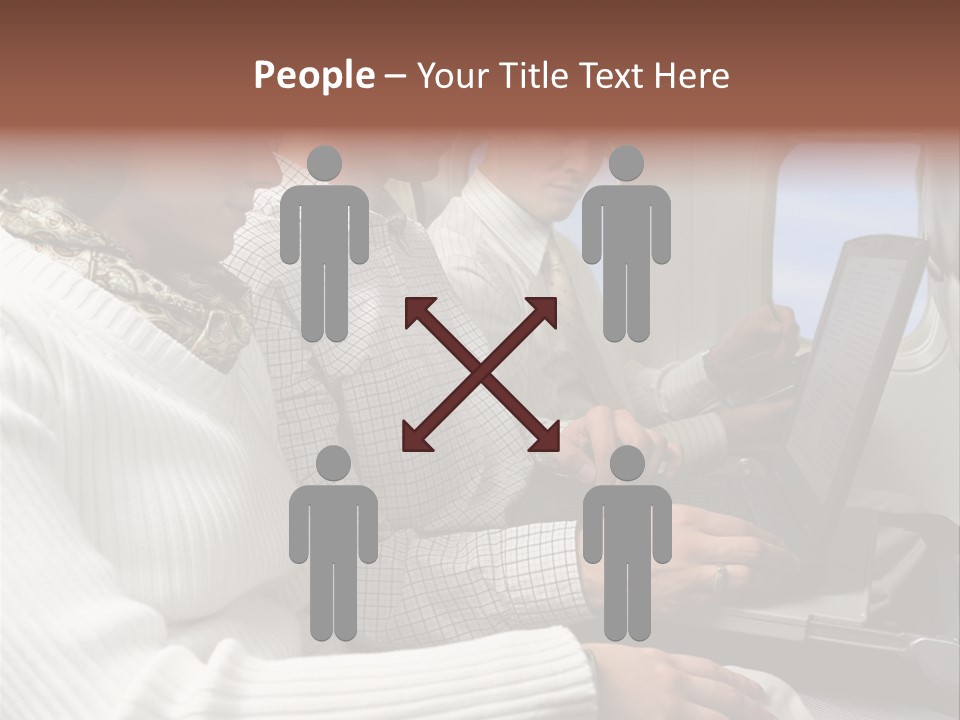 Twopeople Mural Woman PowerPoint Template