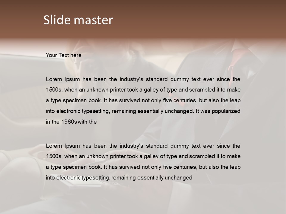 Handheldcomputer Copyspace Holding PowerPoint Template