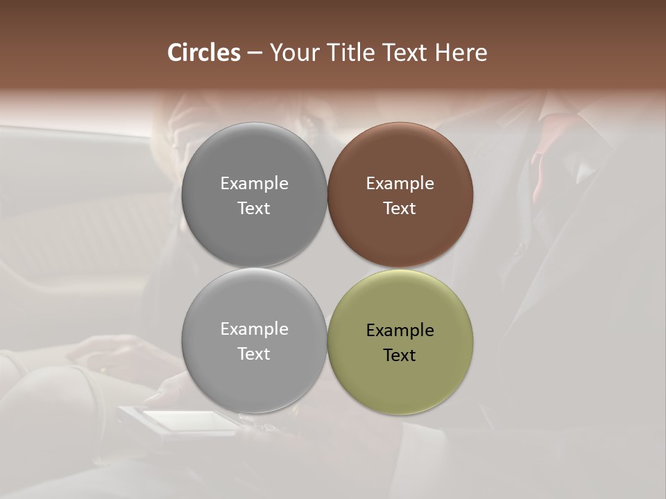 Handheldcomputer Copyspace Holding PowerPoint Template