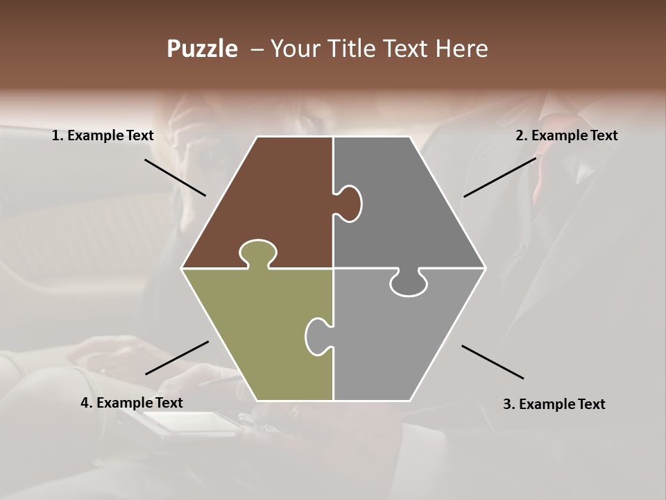 Handheldcomputer Copyspace Holding PowerPoint Template