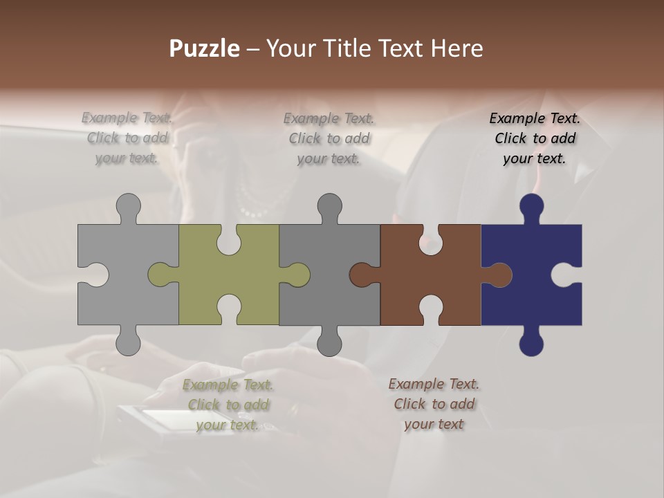 Handheldcomputer Copyspace Holding PowerPoint Template