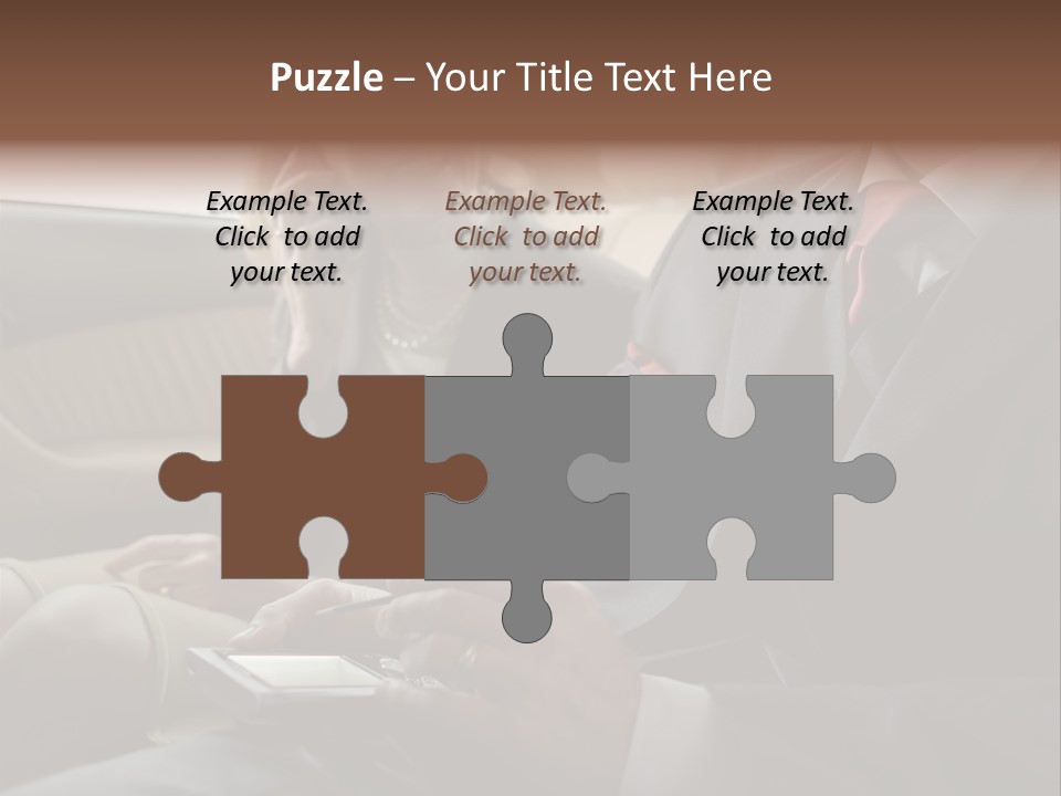 Handheldcomputer Copyspace Holding PowerPoint Template
